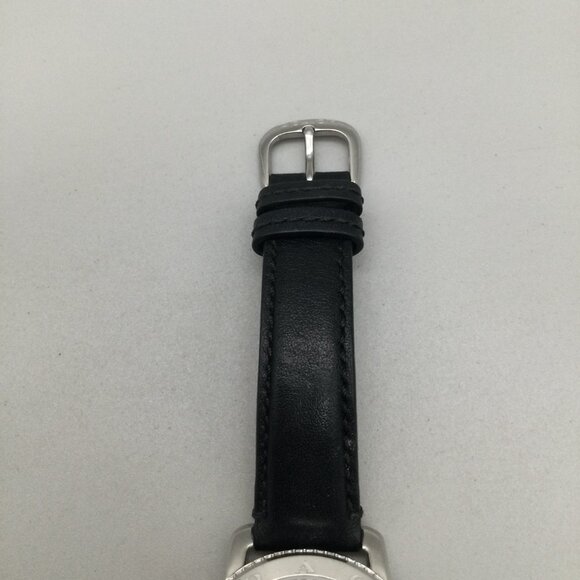Coach Legacy Sport Chronograph Watch Women 36mm Silver Tone Leather New Battery main image 6